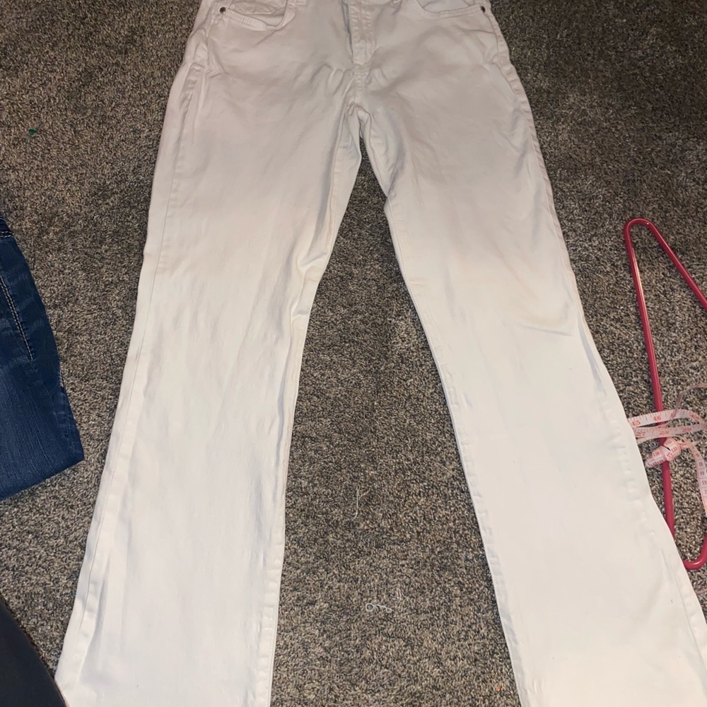 White Bandolino Sheryl Baby Boot Jeans size 8